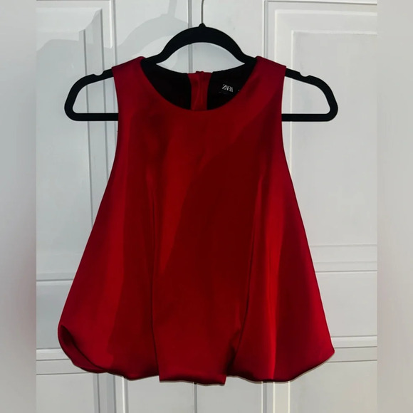 Zara Red Balloon Top - Picture 4 of 6
